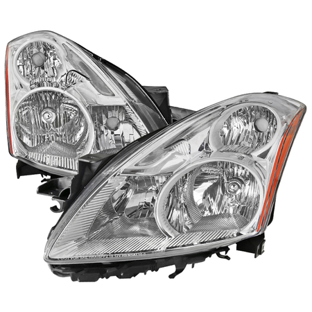 SPEC-D TUNING Nissan Altima Headlights- Chrome 10-12 2LH-ALT10-GO